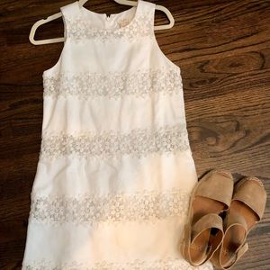 J. Crew floral white dress